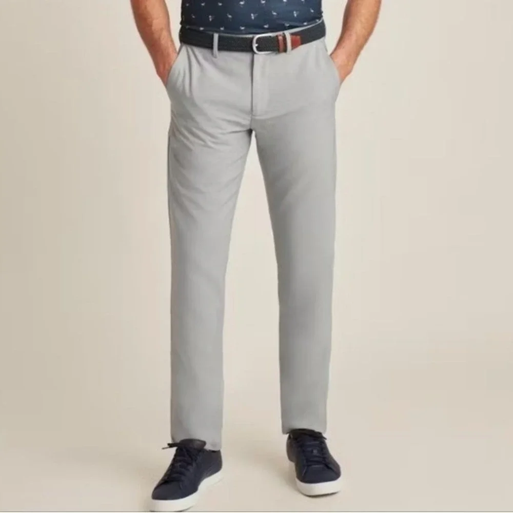 Bonobos Golf Pants 38x30 Tailored Fit Light‎ Grey Stretch Performance Athleisure